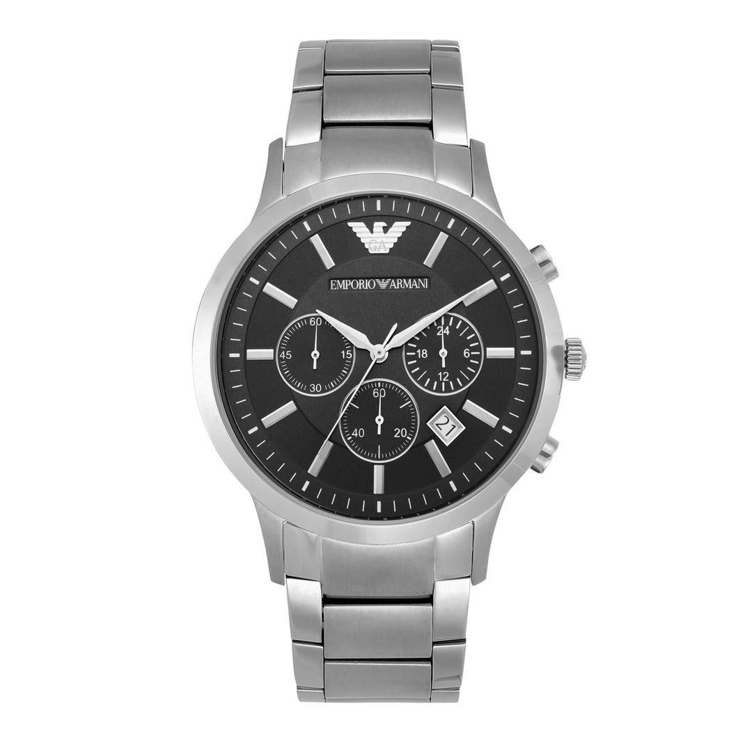 Emporio Armani Renato AR2434 Silver Dial Chronograph Men&