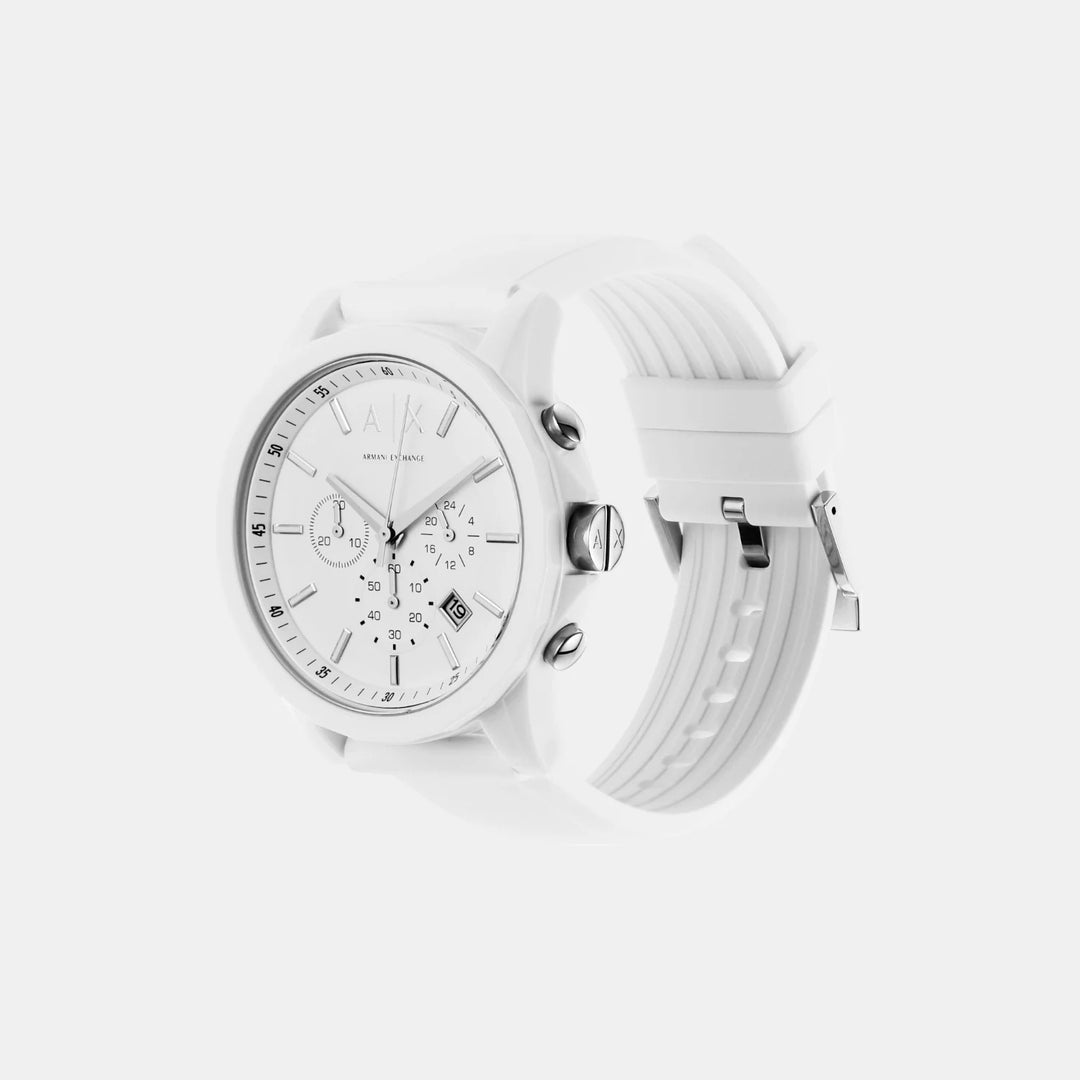 Armani Exchange Outerbanks AX1325 Blue Dial Silicone Men&