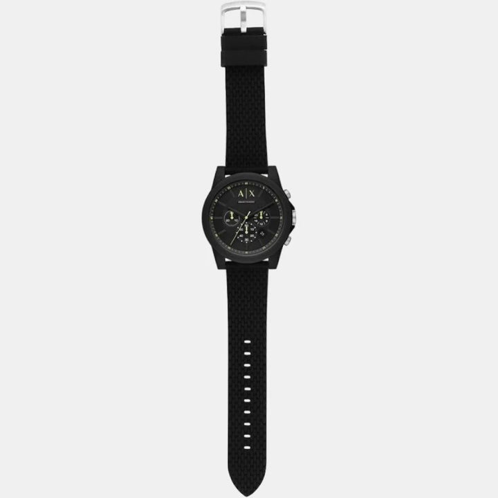 Armani Exchange Outerbanks AX1344 Black Dial Silicone Men&