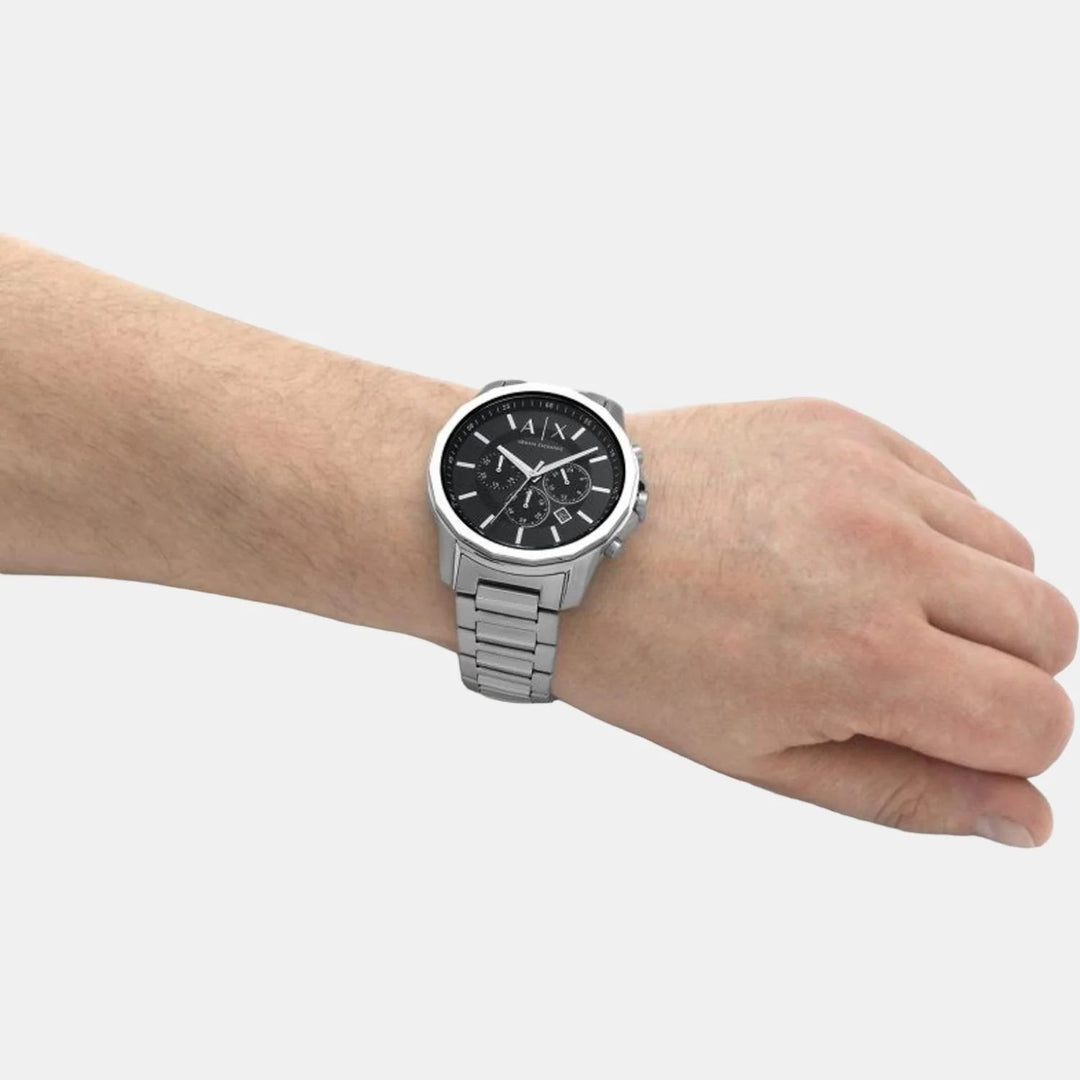 Armani Exchange Cayde AX1720 Chronograph Silver Dial Men&