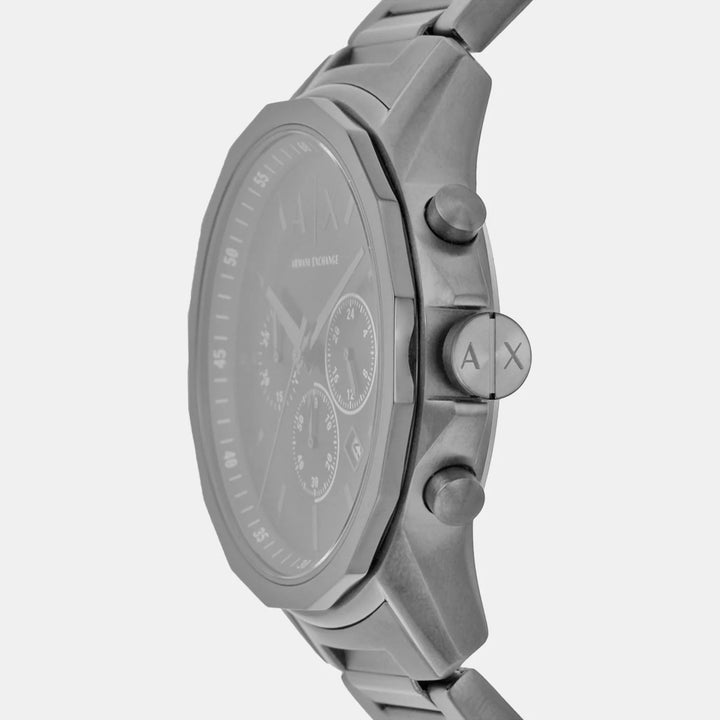Armani Exchange Banks AX1731 Blue Dial Leather Men&