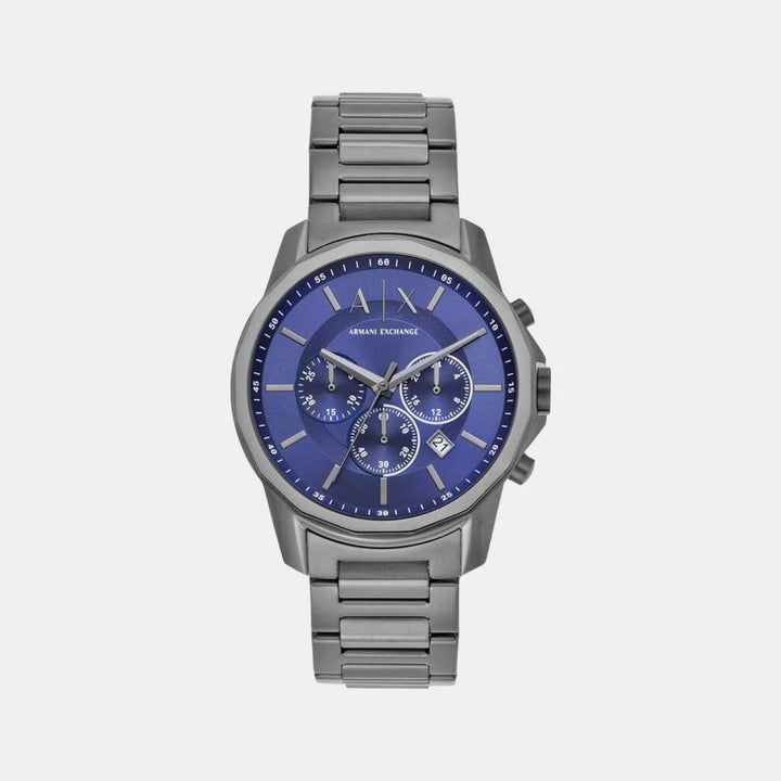 Armani Exchange Banks AX1731 Blue Dial Leather Men&