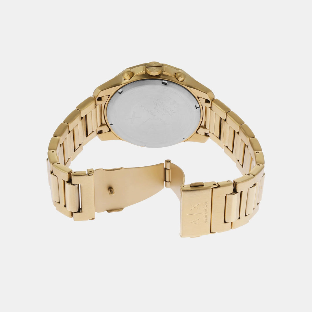 Armani Exchange Banks AX1746 Green Dial Chronograph Gold Men&