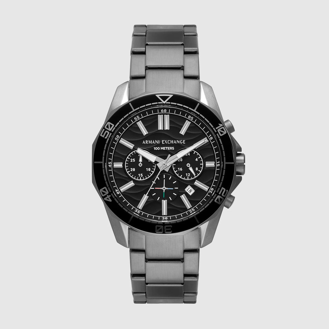 Armani Exchange Spencer AX1959 Black Dial Leather Men&