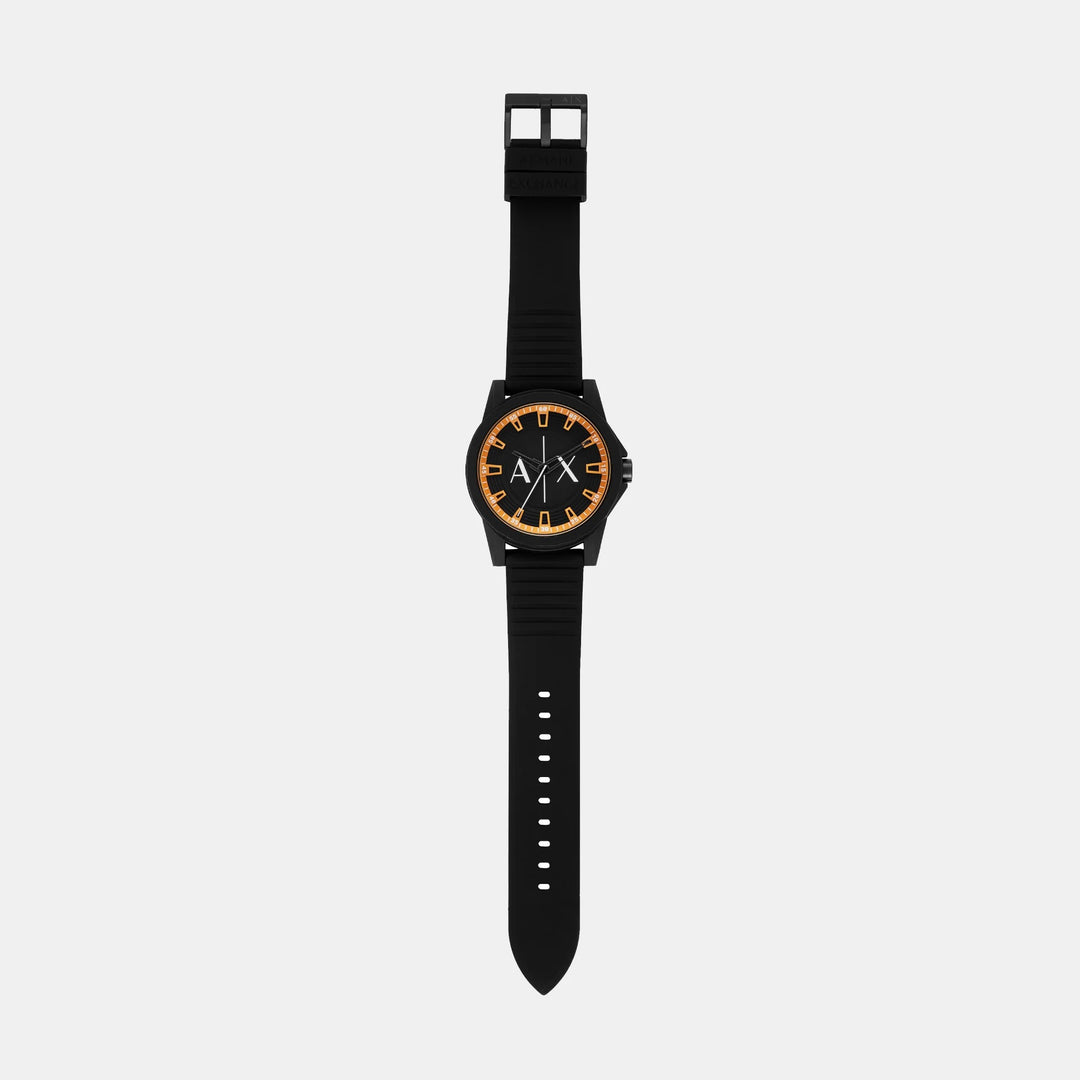 Armani Exchange Dreaxler AX2536 Black Dial Silicone Men&