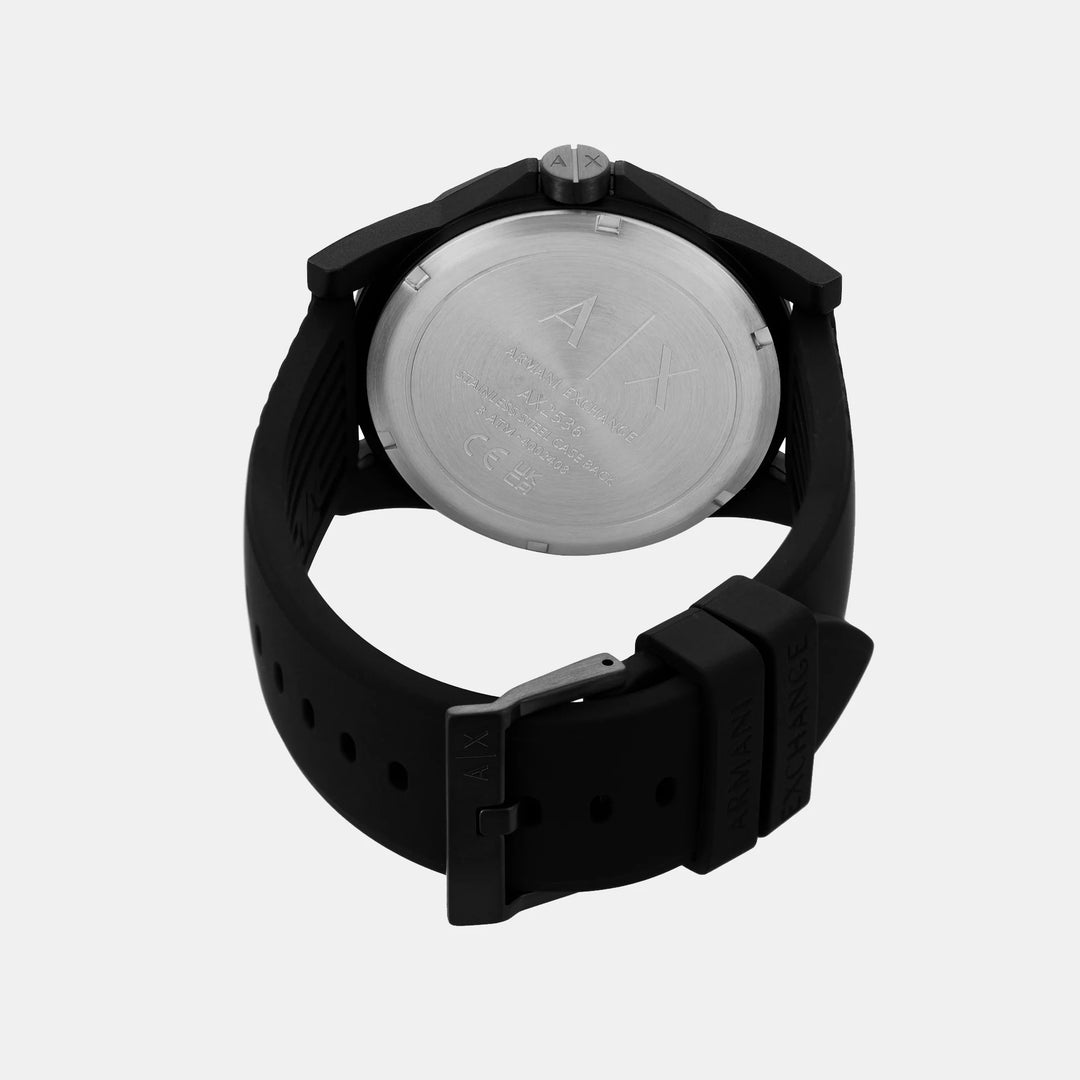 Armani Exchange Dreaxler AX2536 Black Dial Silicone Men&