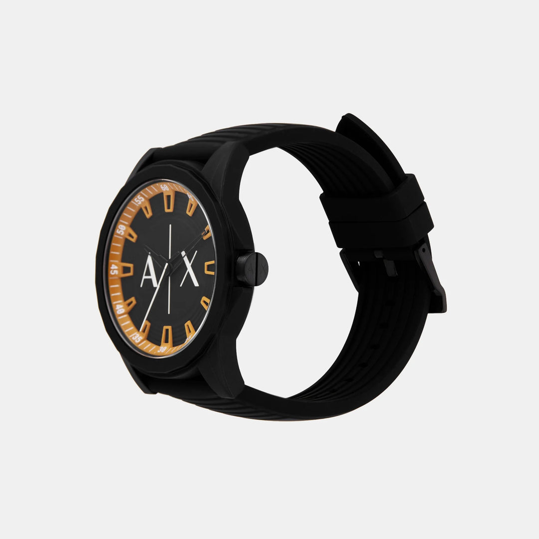 Armani Exchange Dreaxler AX2536 Black Dial Silicone Men&