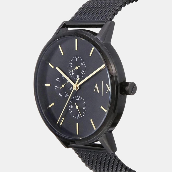 Armani Exchange Cayde AX2716 Black Sunray Mesh Bracelet Men&
