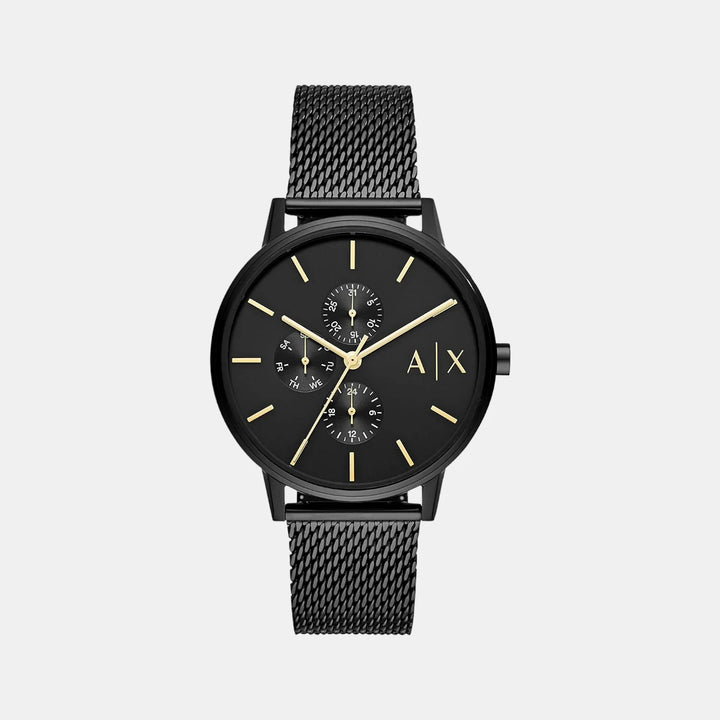 Armani Exchange Cayde AX2716 Black Sunray Mesh Bracelet Men&