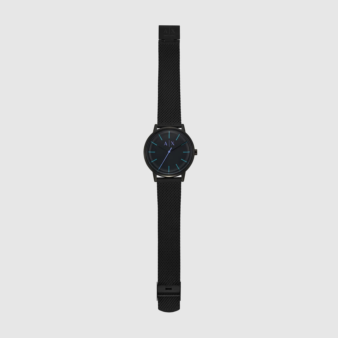 Armani Exchange Cayde AX2760 Black Matte Mesh Bracelet Men&