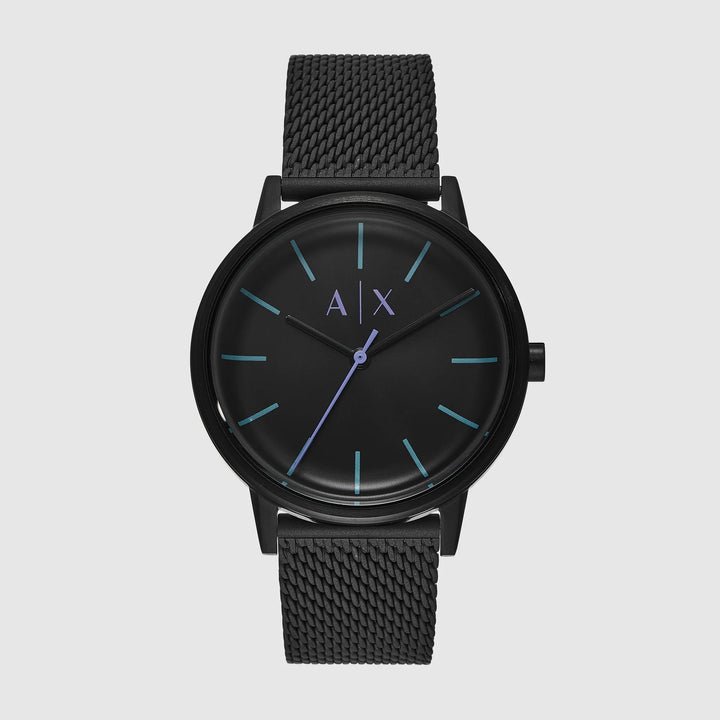 Armani Exchange Cayde AX2760 Black Matte Mesh Bracelet Men&
