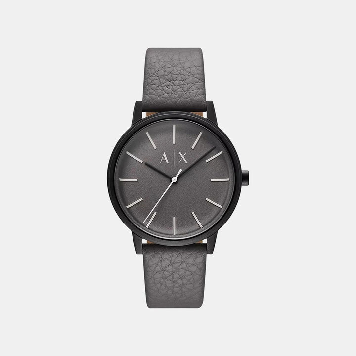Armani Exchange Cayde AX2764 Grey Dial Leather Strap Men&