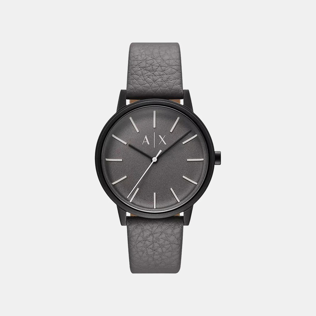 Armani Exchange Cayde AX2764 Grey Dial Leather Strap Men&