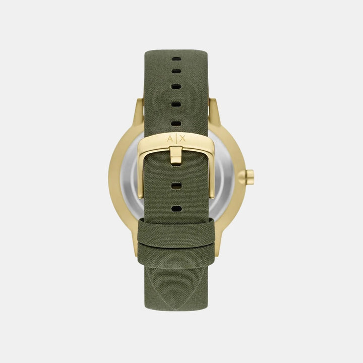 Armani Exchange Cayde AX2765 Green Dial Fabric Strap Men&