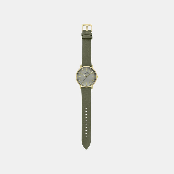 Armani Exchange Cayde AX2765 Green Dial Fabric Strap Men&