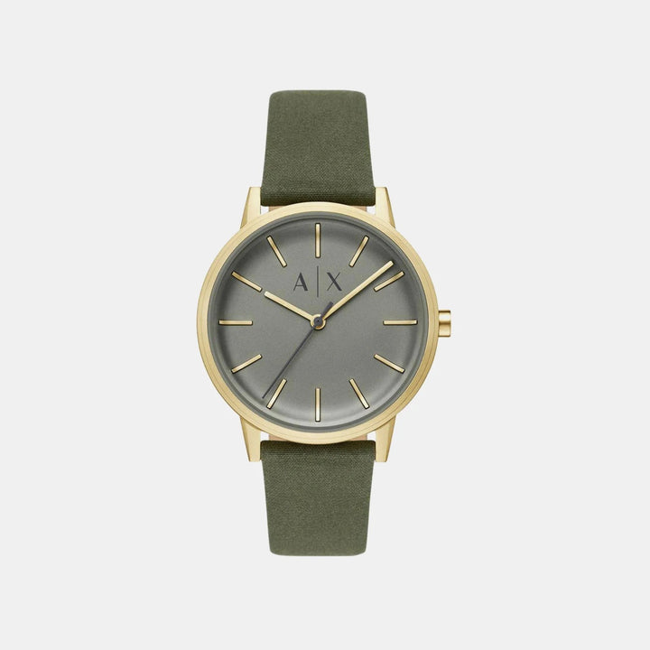 Armani Exchange Cayde AX2765 Green Dial Fabric Strap Men&