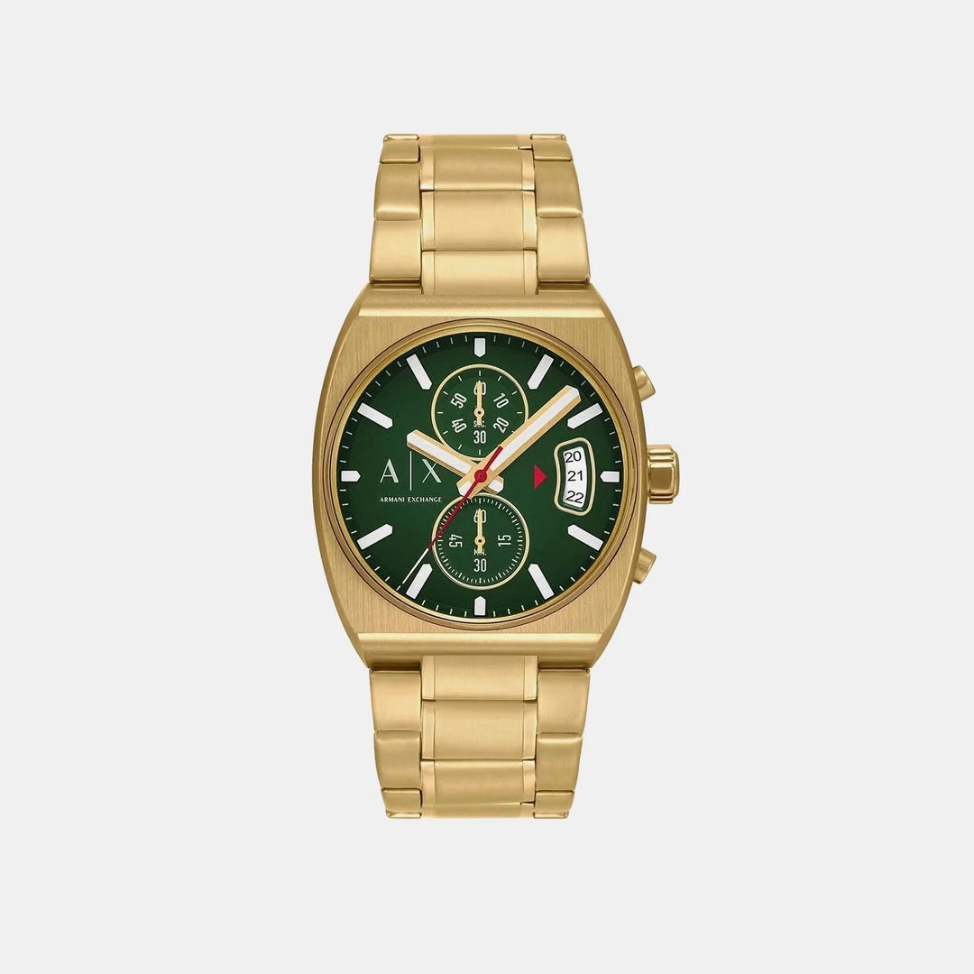Armani Exchange Oliver AX2822 Curved Case Green Dial Men&