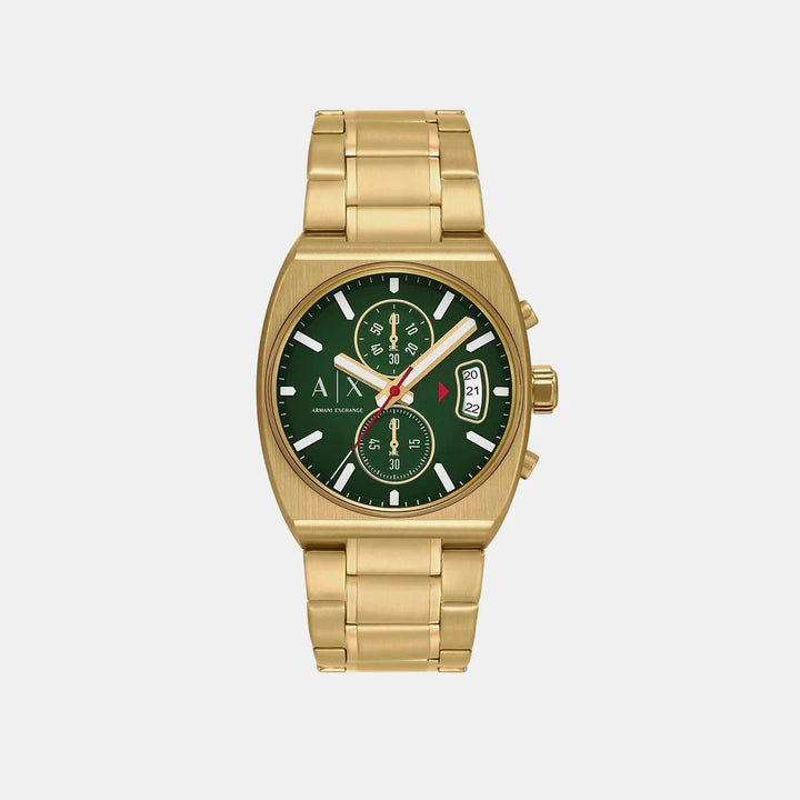 Armani Exchange Oliver AX2822 Curved Case Green Dial Men&