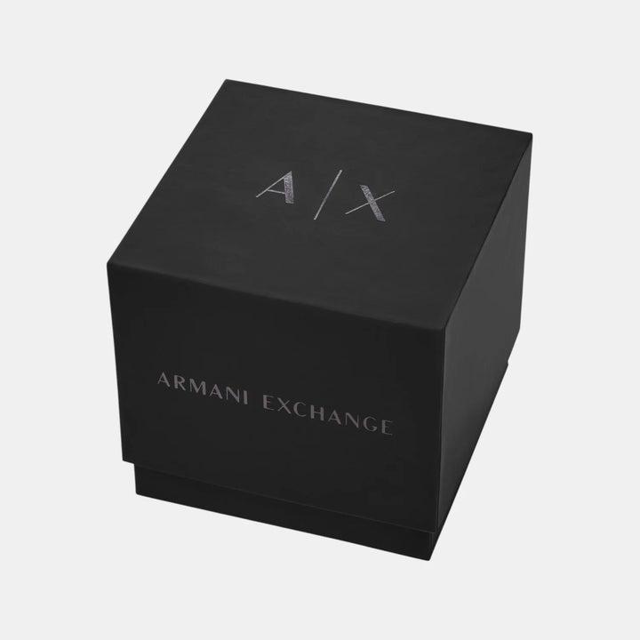 Armani Exchange Lola AX4184 White Dial Leather Strap Women&