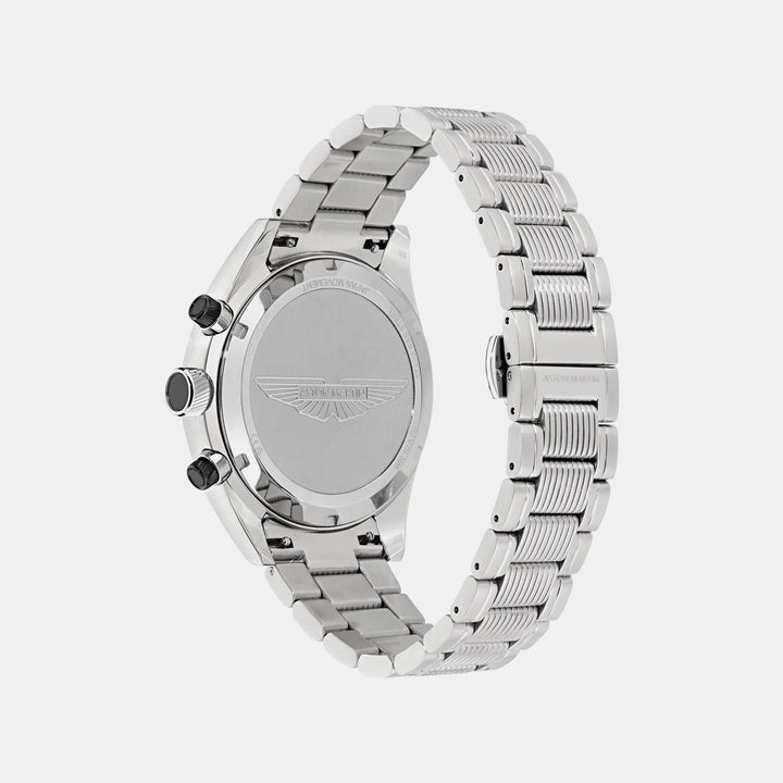 Aston Martin Icon 42mm Black Dial Stainless Steel Bracelet Men&