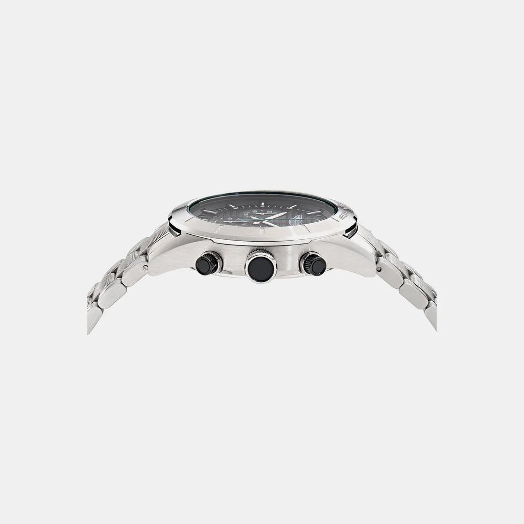 Aston Martin Icon 42mm Black Dial Stainless Steel Bracelet Men&