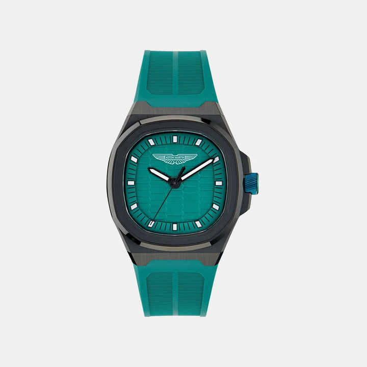 Aston Martin Icon 40mm Podium Green Dial Square Case Men&