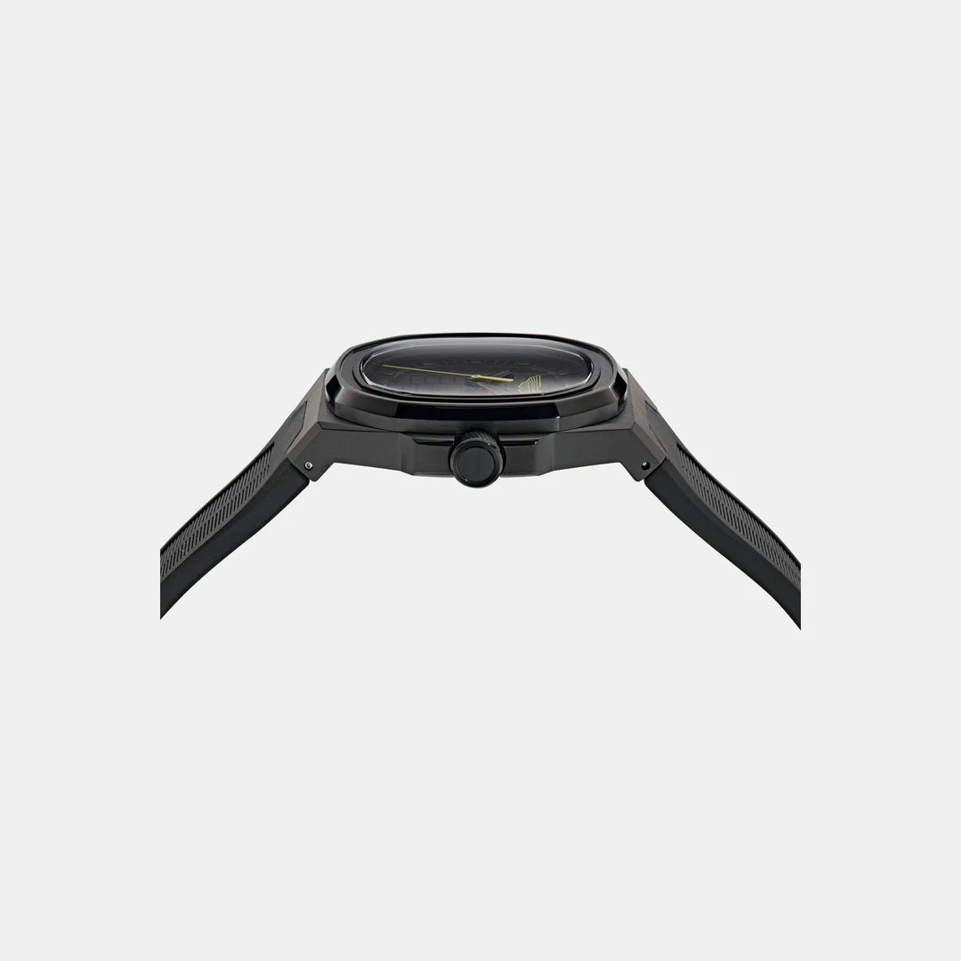 Aston Martin Icon 40mm Black Dial Square Case Silicone Men&