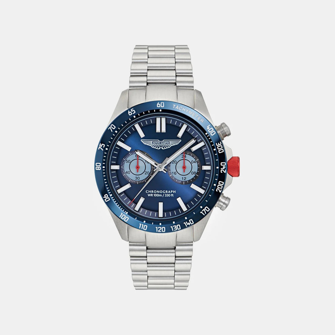 Aston Martin Icon 44mm Green Dial Square Chronograph Men&