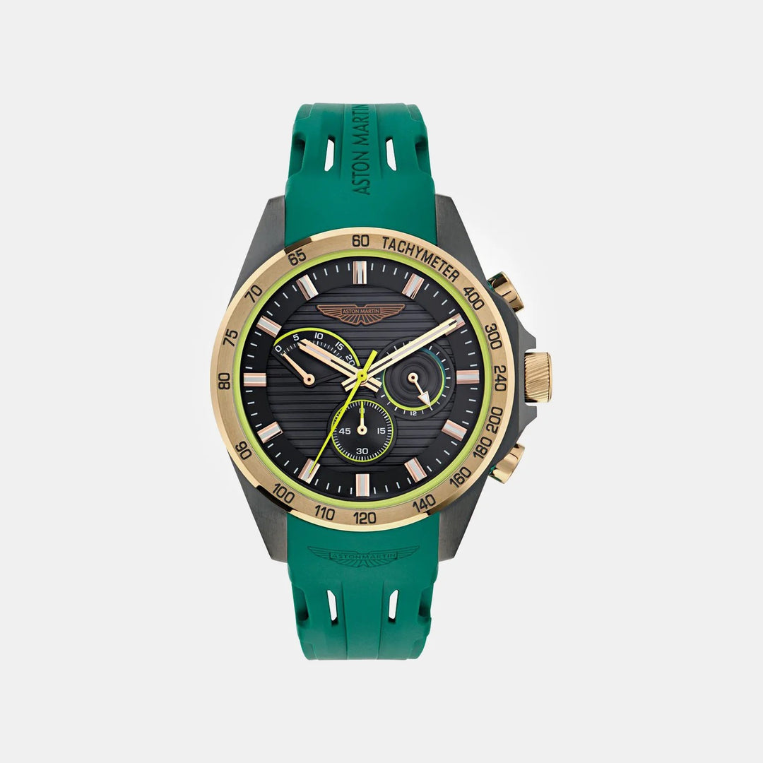 Aston Martin Thrill 42mm Black Dial Silicone Men&