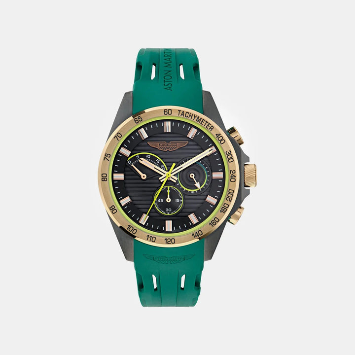 Aston Martin Thrill 42mm Black Dial Silicone Men&