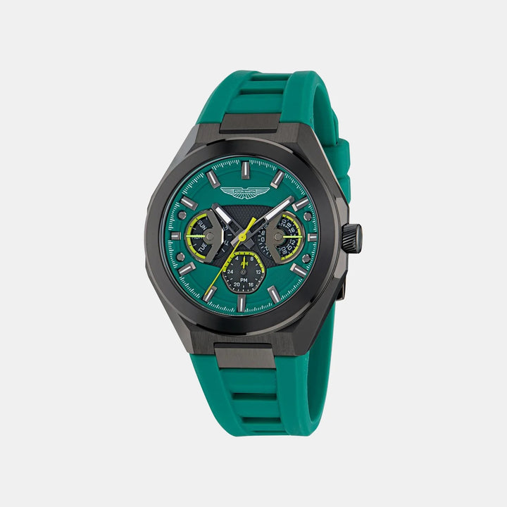 Aston Martin Thrill 42mm Green Dial Octagonal Multi-Function Men&