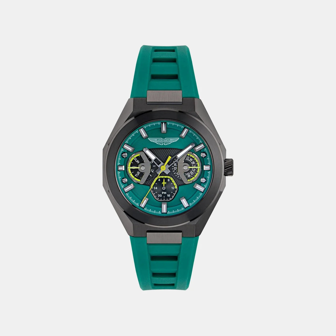 Aston Martin Thrill 42mm Green Dial Octagonal Multi-Function Men&