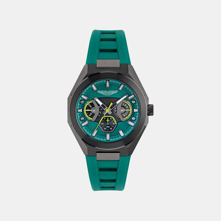 Aston Martin Thrill 42mm Green Dial Octagonal Multi-Function Men&