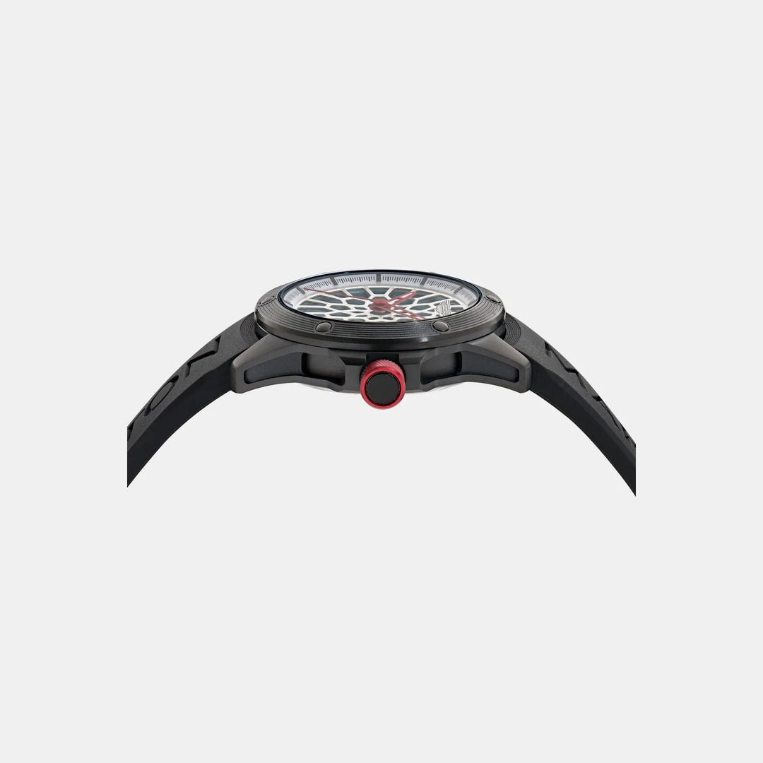 Aston Martin Thrill 42mm Black Dial Automatic Skeleton Silicone Men&