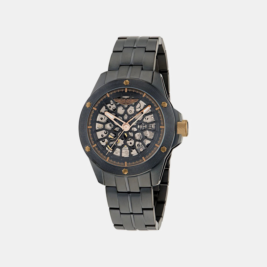 Aston Martin Thrill 42mm Black Dial Automatic Skeleton Steel Men&