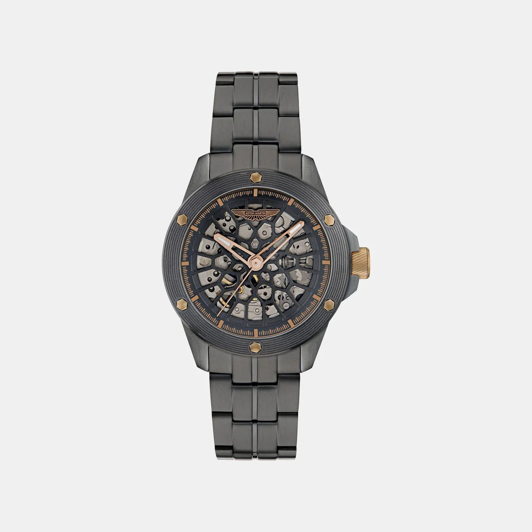 Aston Martin Thrill 42mm Black Dial Automatic Skeleton Steel Men&