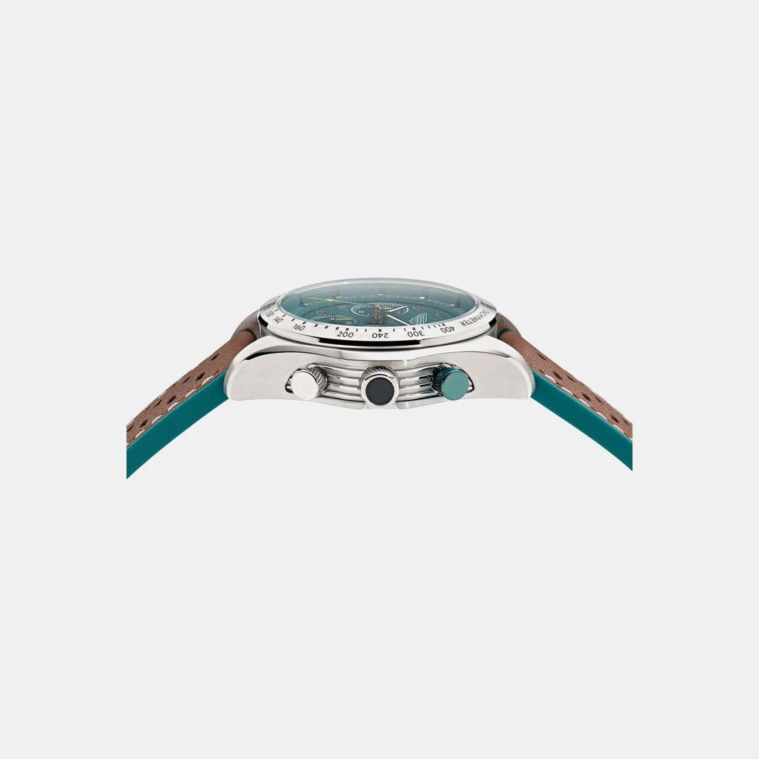 Aston Martin Thrill 42mm Green Dial Chronograph Silicone Men&