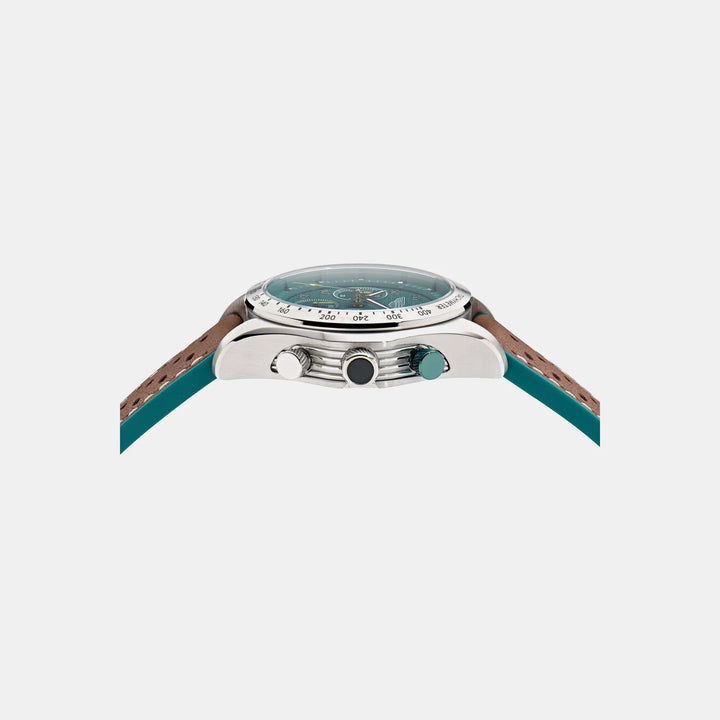Aston Martin Thrill 42mm Green Dial Chronograph Silicone Men&
