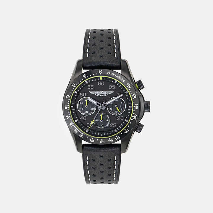 Aston Martin Thrill 42mm Black Dial Chronograph Silicone Men&