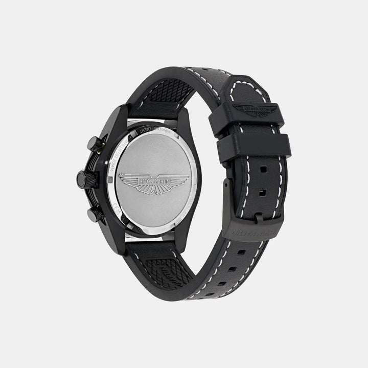 Aston Martin Thrill 42mm Black Dial Chronograph Silicone Men&