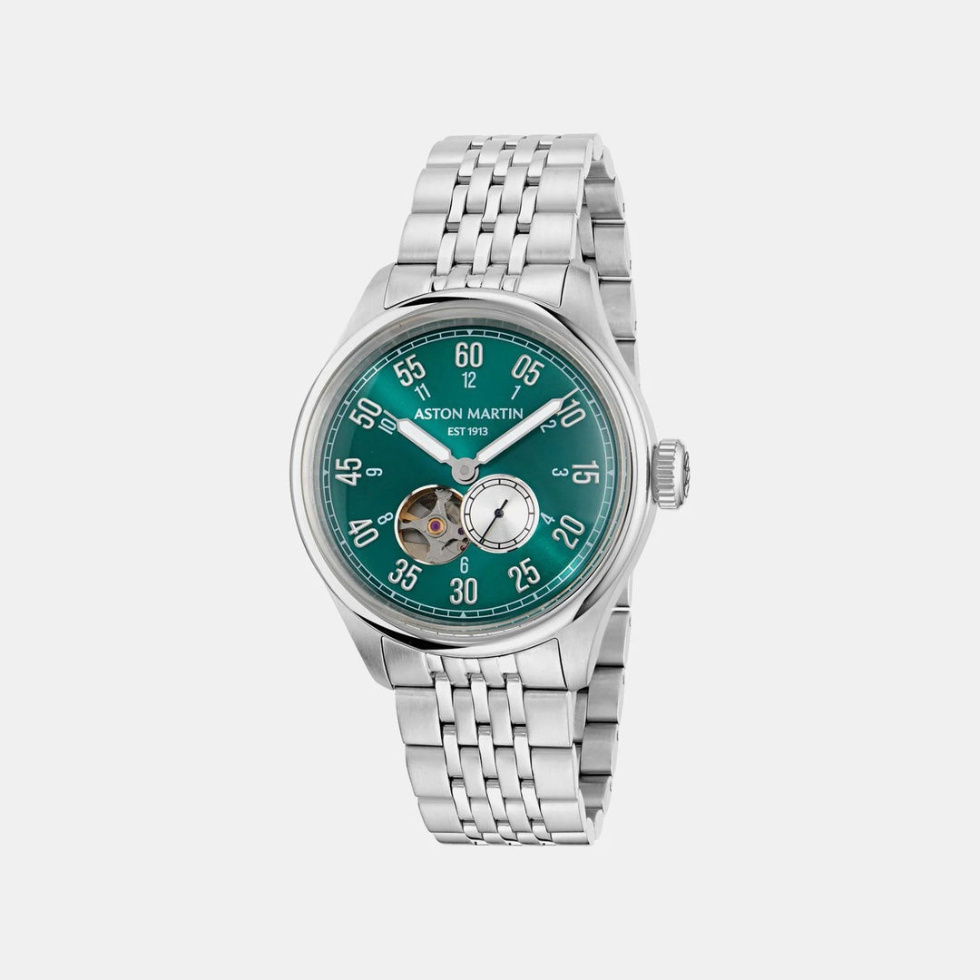 Aston Martin Timeless 41mm Green Skeleton Dial Automatic Steel Men&