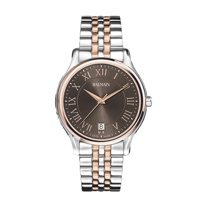 Balmain Beleganza Gent II 40mm Silver Dial Leather Strap