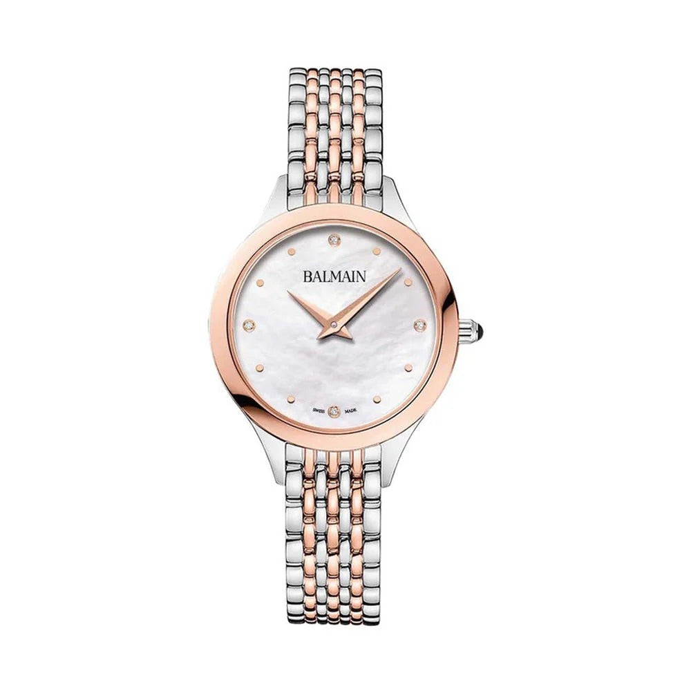 Balmain de Balmain II Mini 29mm White MOP Diamond Indexes Stainless Steel