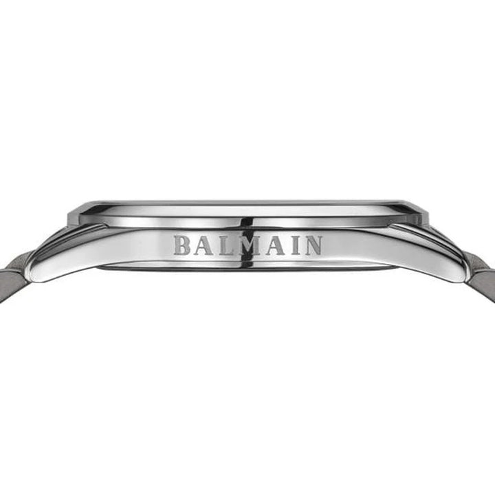 Balmain Classic R Gent 41mm Grey Dial Leather Strap