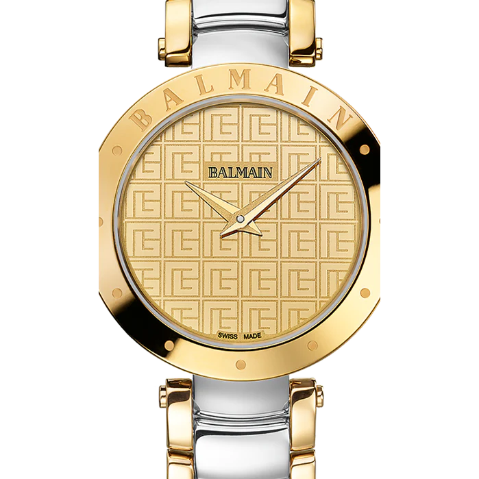 Balmain Balmainia 33mm Champagne Dial Two-Tone Yellow Gold Bicolor Bracelet