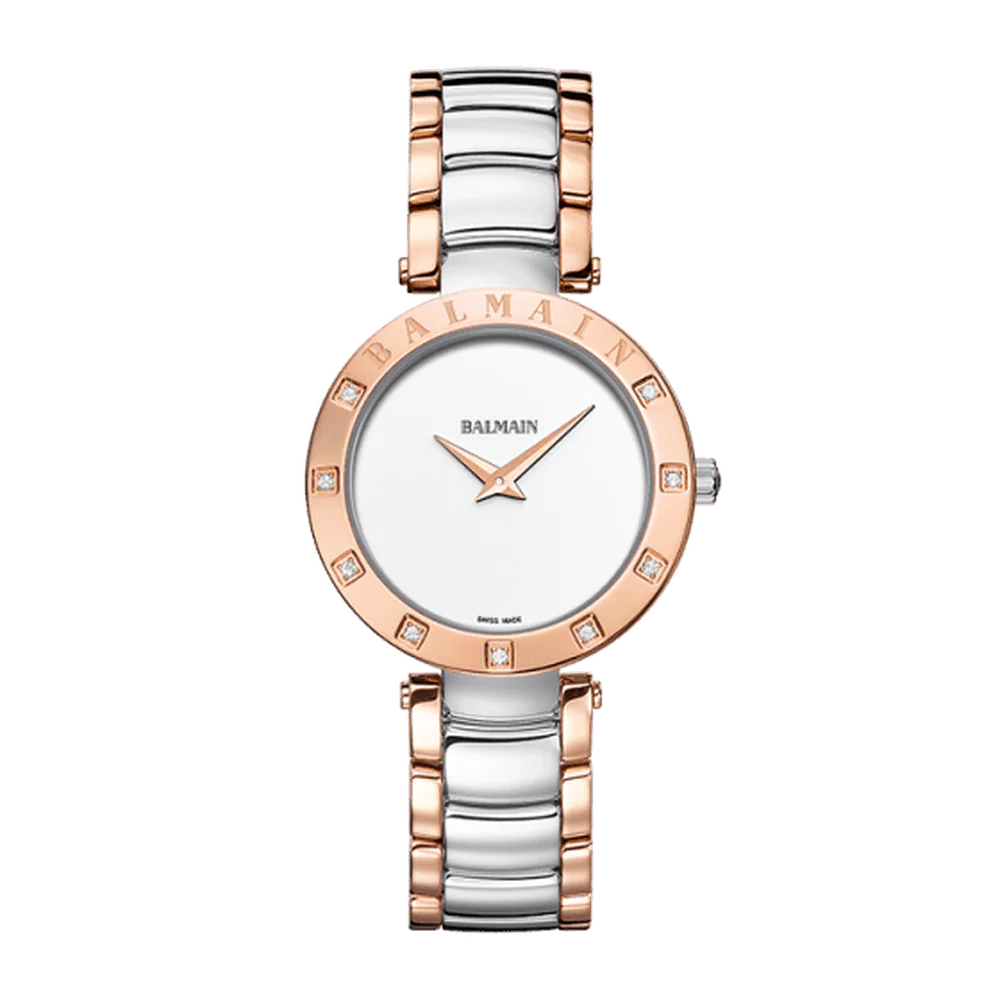 Balmain Balmainia Bijou 33mm Diamond-Set Silver Dial Stainless Steel
