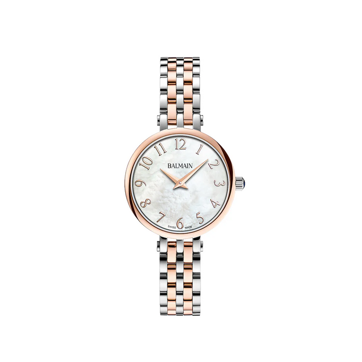 Balmain Sedirea 31mm White Mother-of-Pearl Dial Rose Gold Bracelet