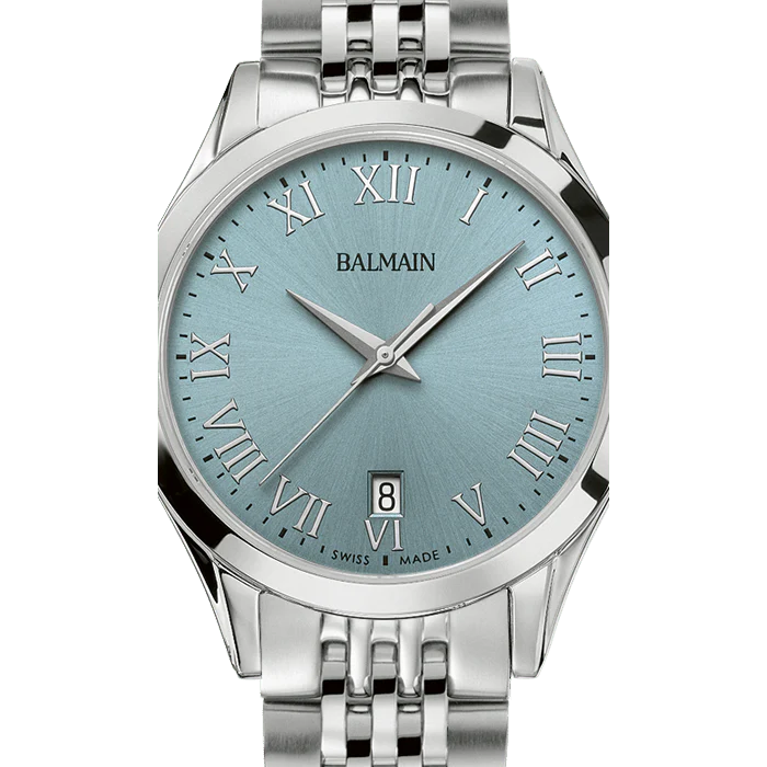 Balmain Classic R Lady 34mm Ice Blue Dial Stainless Steel