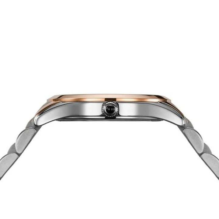 Balmain Classic R Lady 34mm White Dial Two-Tone Pink Gold Bracelet
