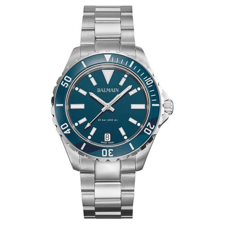 Balmain Ophrys Gent 42.5mm Blue Dial Stainless Steel Bracelet 200m